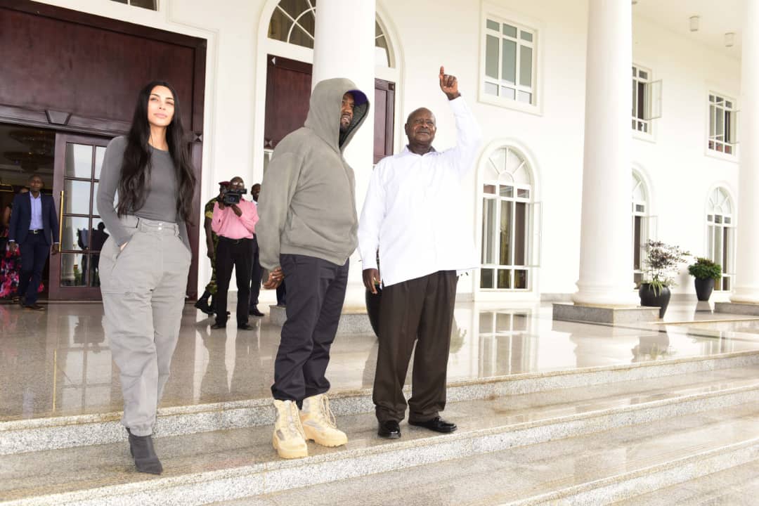 Kanye West and Kim Kardashian Meet President Museveni | Spurzine