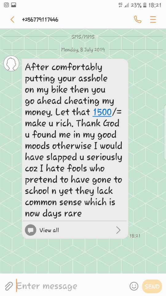 Bolt Boda Rider Exposed On Twitter | Spurzine