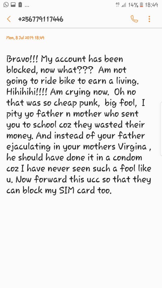 Bolt Boda Rider Exposed On Twitter | Spurzine