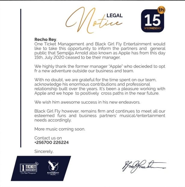 Recho Rey and Her Longtime Manager Apple Part Ways | Spurzine